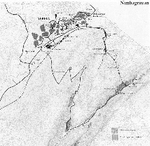 Topographic map of Yekepa and mine. Click here to get a larger version of this picture.